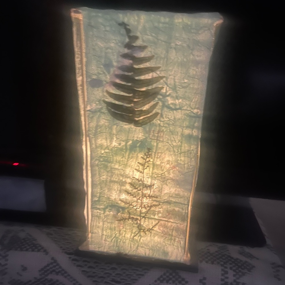 Decorative Fern Lantern. 🏮 handmade lantern use with battery powered tea lite